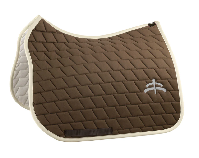 Makebe carded saddle pad with logo